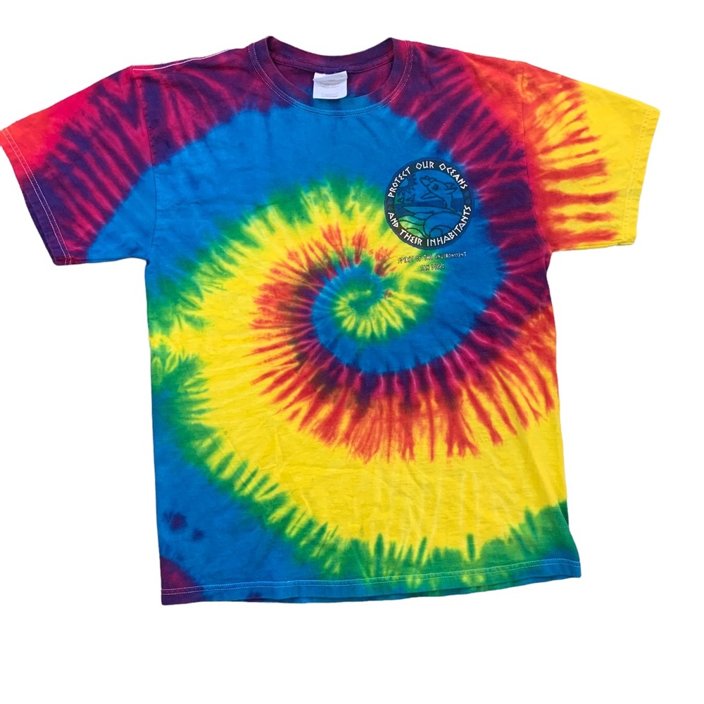 Retro Tie-dye San Diego Zoo shirt size medium